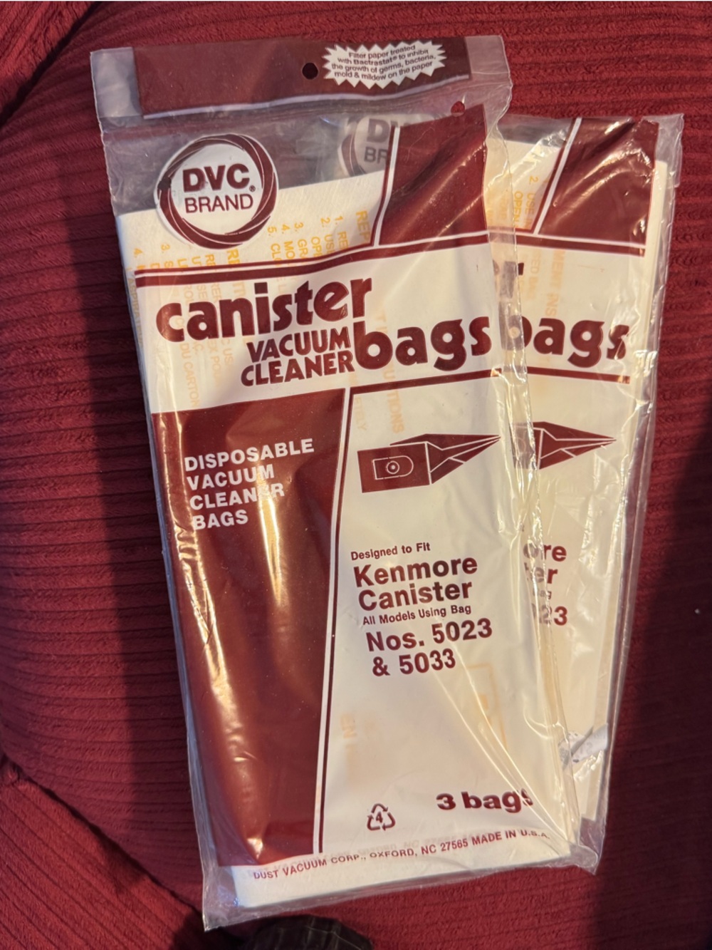 DVC Brand Canister Vacuum Cleaner Bags - kenmore 5023 5033